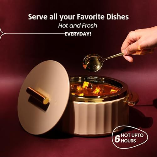 Selvel Camry Casserole Insulated Hot Pot With Stainless Steel Inner 3Pc Set 1700Ml 1200Ml 600Ml | Roti Casserole | Hot Box For Kitchen | Chapati, Roti, Biryani | Keeps Food Hot & Fresh (Ivory)