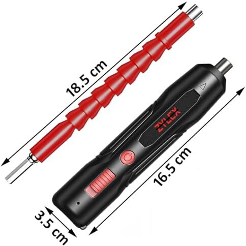 Zylex Screwdriver Set With 50 Bits Comprehensive Screw Driver Kit For Home And Professional Use | 3.6-4.2V Rechargeable Battery | 360 Rpm Speed | 5 Nm. Torque Tools Box Kit Electric Screw Driver