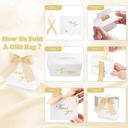 Satyam Kraft 10 Pcs Elegant Candy Folding Paper Box With Handle Favor Decorative Box For Wedding, Gift Box In Festivals, Birthday, Perfect For Packing Chocolate Box, Dry Fruits For Gifting (White)
