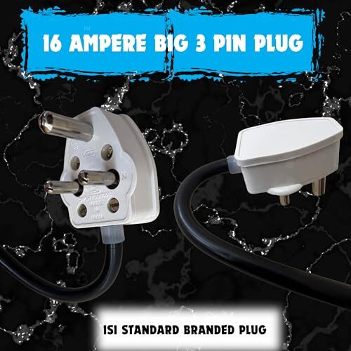 Kitlon Extension Board 10 Meter Cable For Home And Office Heavy Appliances I 16A Extension Board I 10 Meter Extension Cord
