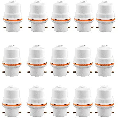 Hi-Plasst (Pack Of 15) Single Adapter Holder For Bulb | Bulb Holder Adapter Plug Used As Electric Fitting For Drawing Power From Any Bulb Holders