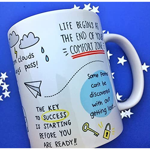 Days Motivational Quote Coffee Mug Law Of Attraction Self Care Manifest Affirmation Positivity Gift Mindset Motivational Ceramic Mug Gift To Friend Brother Sister And Everyone, 350 Ml