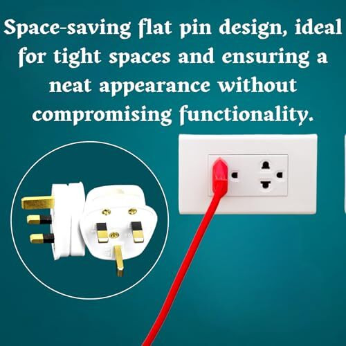 Vivatra Uk Type 3 Flat Pin 13A 250V Mains Top Appliance Wiring Male Plug With Fuse Used In Uk, Malaysia, Singapore, Hong Kong (Pack Of 2)