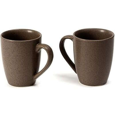 Beyond Homes Ceramic Coffee Mug Set Of 2, 180 Ml, Mocha Brown | Matte Smooth Textured | Ceramic Tea/Milk Mug | Microwave Safe | Ideal For Gifting, Daily Use Tea/Coffee Cups (2, Mocha Brown)