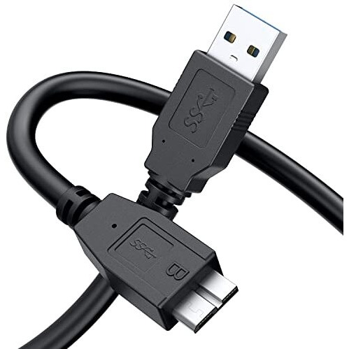 Fedus Usb 3.0 A To Micro B Superspeed Cable For External & Desktop Hard Disk Drives Cable Compatiable For Wd/Seagate/Toshiba//Hitachi External Hard Drives,Black