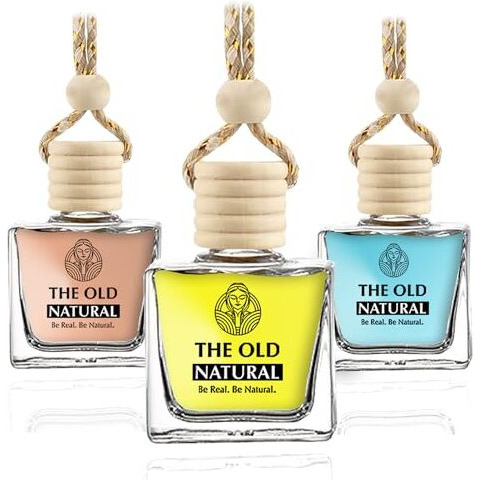 The Old Natural Car Freshener With Essential Oils Fragrance In Glass Bottle With Wooden Diffuser Lid | Car Perfume 30Ml
