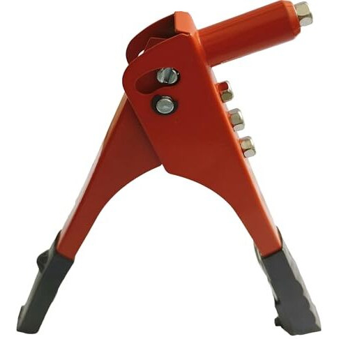 Inditrust Hand Operating Professional Orange/Yellow Riveter Gun And 5 Type 50Pcs Rivets Glove