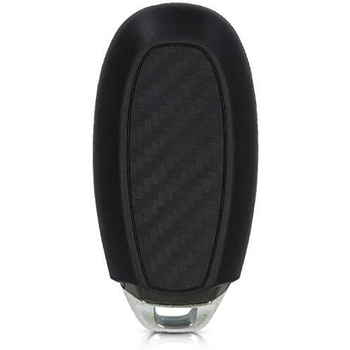 Jvcv Silicone Carbon Fiber Pattern Key Cover Compatible With Maruti Suzuki Baleno Ciaz Vitara Brezza S Cross Swift Ignis And Toyota Urban Cruiser Smart Key (Black)