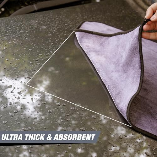 Wavex Microfiber Cleaning Towel  500 Gsm, 35X75 Cm, Grey  Ultra Soft, Absorbent & Reusable Cloth For Car, Home, Kitchen, Glass, And Multipurpose Cleaning (1 Pc)