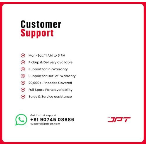 Jpt Cordless Impact Wrench 1/2 Inch, 258 Ft-Lbs (350 N.M) Torque, 4300 Rpm Brushless Electric Impact Gun With 4.0 Ah Battery, Fast Charger, And Led Light