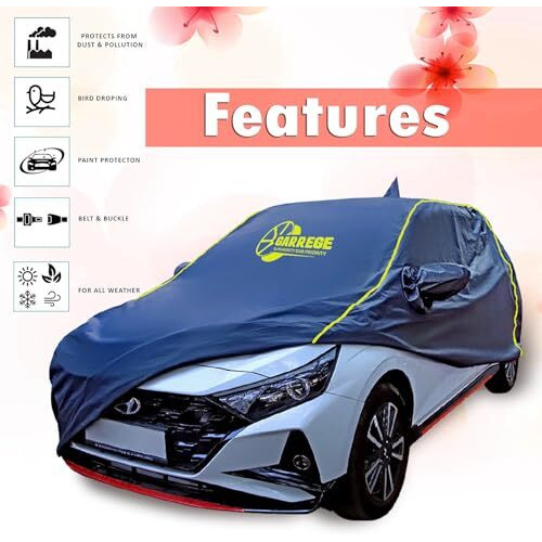 Garrege Waterproof Car Body Cover For Mg Astor 100% All Weather Proof With Mirror & Antenna Packet & Full Bottom Elistic, Triple Stitching With 100% Nail Proof Cover Navy Blue