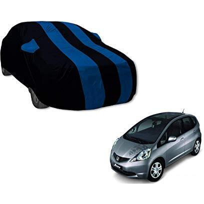 Auto Hub Car Cover Compatible With Jazz Old (Model  2013-2019) With Mirror Pockets, Triple Stitched, Water Resistant Car Body Cover, Navy, Blue