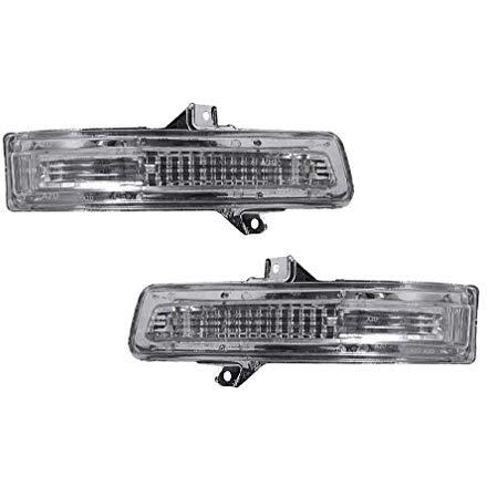 A2D Turn Signal Car Side Rear View Mirror Replacement Led Indicator Light Assembly Left N Right Set Of 2 For Maruti Suzuki Swift Dzire Type 2, Yellow