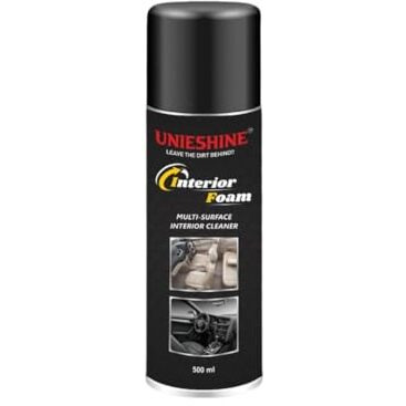 Unieshine 3M Foam Car Interior Cleaner 500Ml | Unieshine Upholstery & Leather Cleaner | Advanced Foaming Formula For Car Seats & Interiors | Removes Tough Stains & Dirt