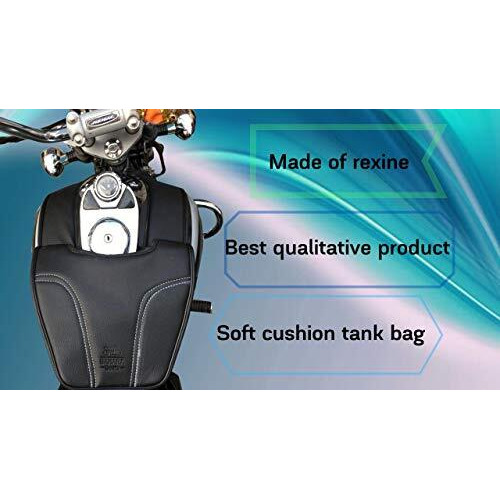 Sahara Seats Bajaj Avenger 150/160/180/220 Cruiser Pocket Tank Cover Bag (Black)
