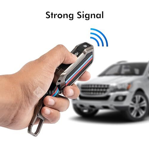 Shopoflux Metal Key Cover Compatible With Kia Seltos Hte,Syros 3 Button Flip Key (Black)