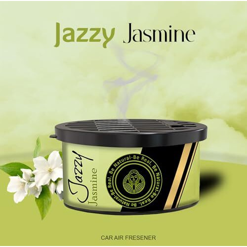 The Old Natural Car Perfume | Car Perfumes And Fresheners | Dashboard Car Freshener | Stress Relieving & Pest Repellent | Essential Oil Based Car Perfume (Jazzy Jasmine)