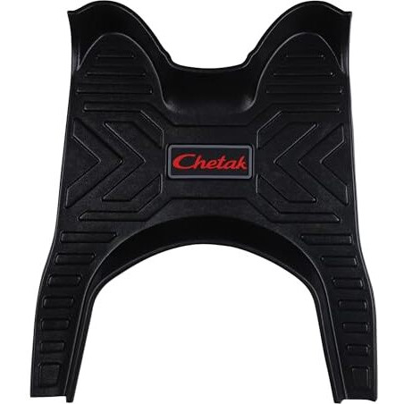 Grandbiker Chetak Removable & Washable Foot Mat - Heavy Duty Floor Board Mat Compatible With Chetak Ev - Premium Comfort And Durability - Black