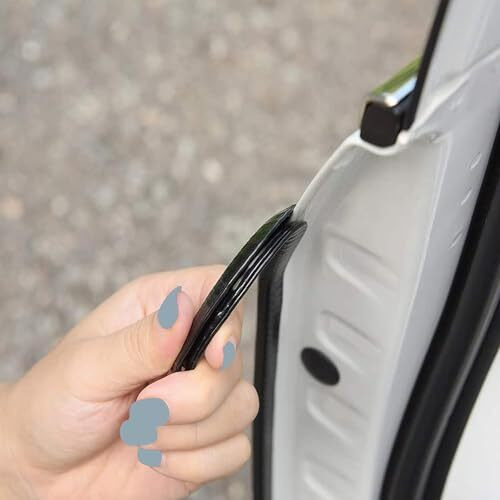 Jvcv U Shape Edge Trim Rubber Strip Seal Protector Anti-Scratch Anti-Collision Heavy Duty Door Edge Guard Protector For Cars Door Guards For Most Cars - 5 Mtrs (Black)