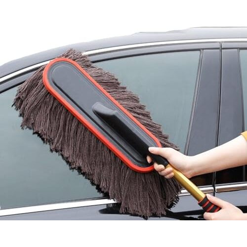 Detachi Car Cleaning Microfiber Duster For Interior And Exterior Multipurpose Car Cleaning Brush Microfiber Car Dust Cleaner