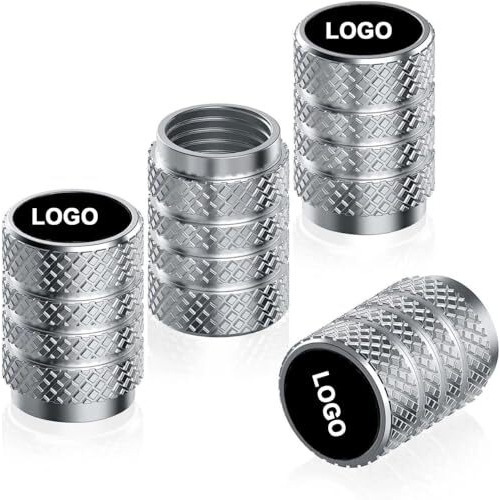 Greenworld Premium Silver Metal Car Tyre Valve Cap Air Cap Car Tyre Valve Stem Cap Air Covers With Logo (Suz-Uki)