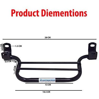 Ramanta Rmt1733Ft Cbz Xtreme Footrest Lady Step Footrest For Bike Compatible Only With Cbz Xtreme Old Model (2011-2018), New Model And Hornet 2.0, Black 1 Pc
