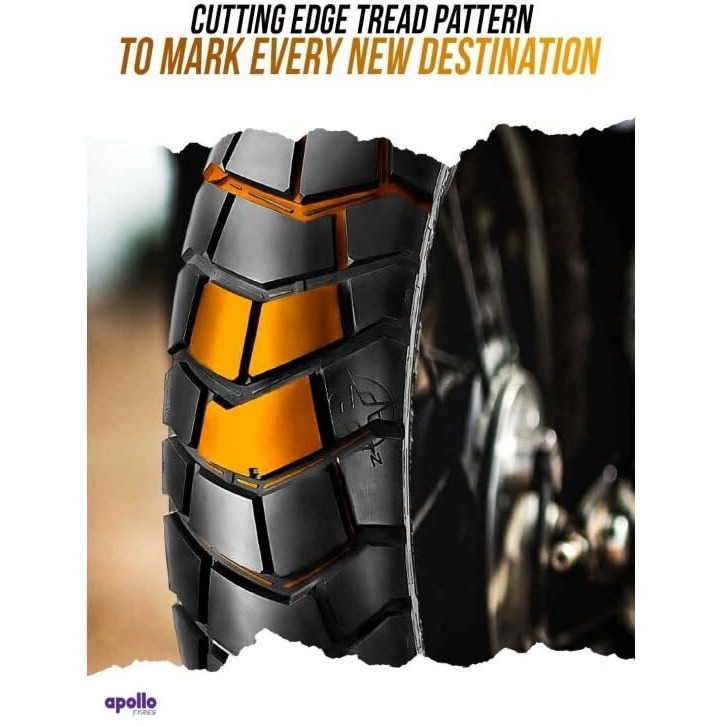 Apollo Tyres 140/70% R17 66H Tramplr Xr Tubless Bike Tyre,Rear.,1 Tube