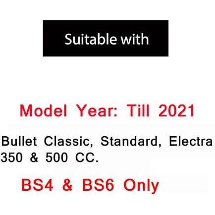 Ramanta Bullet Metal Handle Bar Ends, Heavy Handlebar Weights Compatible // Suitable Only With Bs3, Bs4 & Bs6 Re Bullet Classic, Electra & Standard Motorcycles - (Model Year 2021, 2 Pieces, Black)