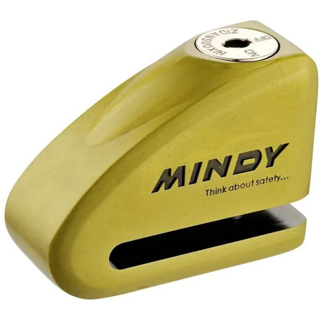 Linist Mindy Heavy Duty Anti-Theft Bike Disc Lock - Zinc Alloy Wheel Disc Lock For Motorcycle/Bicycle - Mini Lock With Key, Waterproof Anti-Drilling, Anti-Sawing, Anti-Prying Security Lock