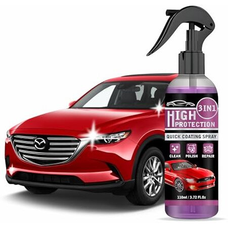 Car Shine 3-In-1 High Protection Car Spray, Car Coating Agent Quick Car Coating Spray, Water-Proof, Fouling Resistance, Anti-Aging, Suitable For Car Polishing 110Ml (Pack Of 1)