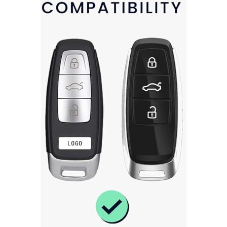 Shopoflux Tpu Car Key Cover Compatible For Audi A6 A7 A8 E-Tron Q8 Sq8, A3 Q7 S3 S6 Sq7 Rs6 S7 Rs7 Smart Key- Black