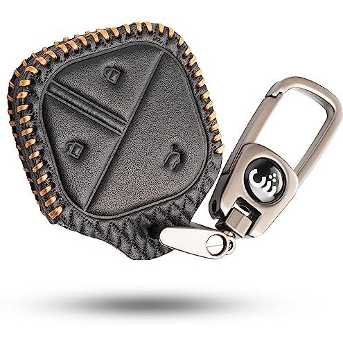 Shopoflux Leather Key Cover Compatible With Mg Comet Ev Electric 3 Button Smart Key