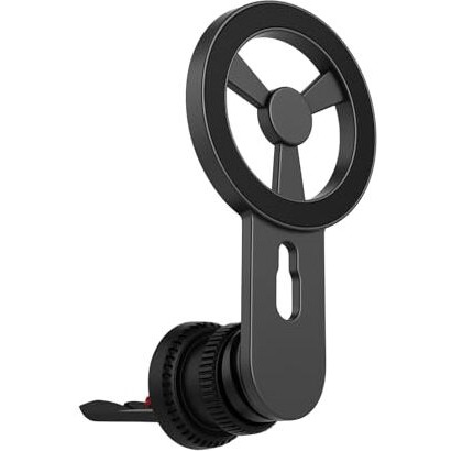 Zarkart Magnetic Car Ac Vent Mobile Phone Holder-360 Rotation |2 Strong Magnetic Rings Extra |Compatible With Iphones & Android Smartphones (Grey)