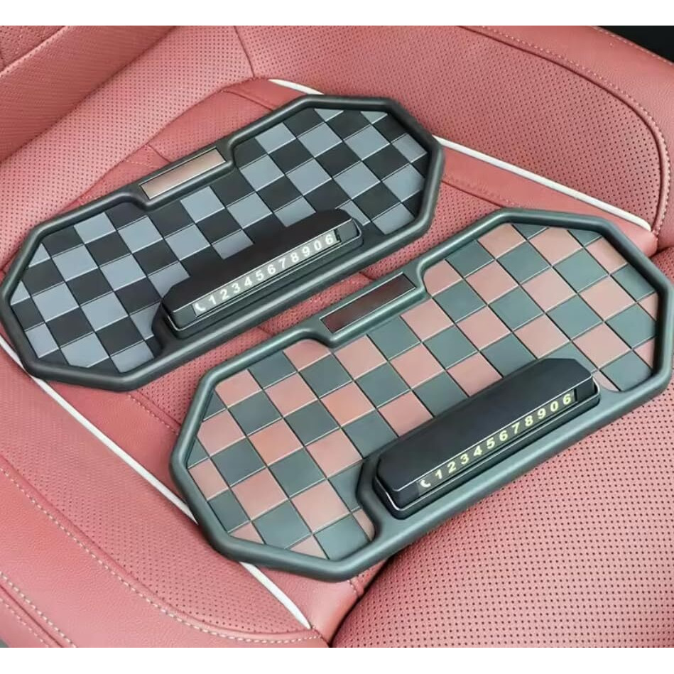 Yourkarts Anti-Slip Car Dashboard Mat For Phone, Universal Non-Slip Sticky Rubber Pad, Superior Anti-Slip Technology (Octagon, Brown)
