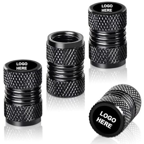 Greenworld Black Metal Car Tyre Valve Cap Stem Compatible With Hector Astor Gloster And All Model Car