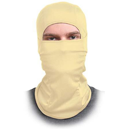 Legear Balaclava Face Mask Pro+ For Bike, Ski, Cycling, Running, Hiking - Protects From Wind, Sun, Dust - 4 Way Stretch - 1 Rated Face Protection Mask (Beige) (Beige)
