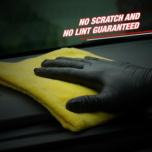 Wavex Microfiber Cleaning Cloths For Car And Kitchen | 350 Gsm | 40X40Cm | All Purpose Highly Absorbent, Streak Free Wash Cloth For House, Kitchen, Car, (Pack Of 4 Yellow)
