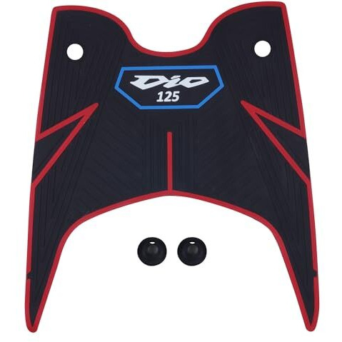 Grandbiker Rubber Foot Mat Compatible With Dio 125 Bs6 (Black) (1)