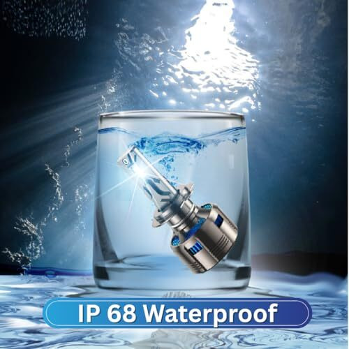 Privon Led Headlight Bulb For Car (White Led Headlight For Car, 6500K) With External Canbus Ballast Driver, 02 Years Replacement Guarantee (Car Led Headlights Bulb) (210 Watts, H7/H18)