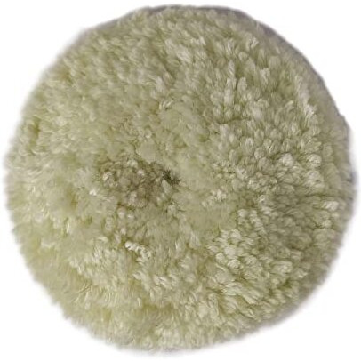 Wool Polishing Clean Buffing Pad Bonnet For Furniture/Car Etc. White (5 Inch)