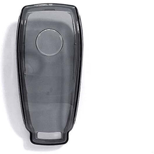 Jvcv Soft Tpu Transparent Cover Compatible With Benz E Series Smart Key (Transparent Black)