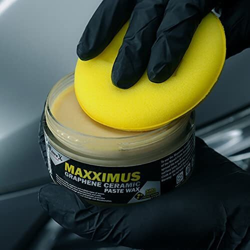 Wavex Car Wax Ceramic Graphene Paste Wax Infused With Sio2 160G | Premium Graphene Rich Protection For Superior Hydrophobicity, Gloss And Paint Protection