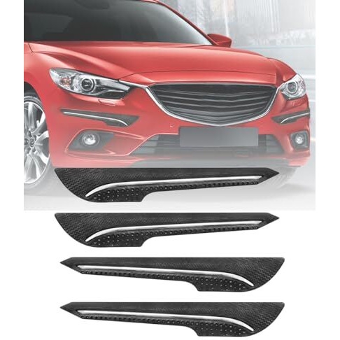 Carzex Car Bumper Guard Scratch Protector For Car/Bumper Guard With Single Chrome Strip Compatible With All Cars (Black, Set Of 4)