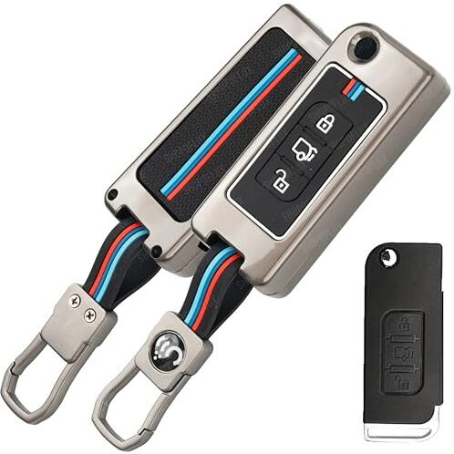Shopoflux Metal Key Cover Compatible For Mahindra Xuv 500 Old 3 Button Flip Key