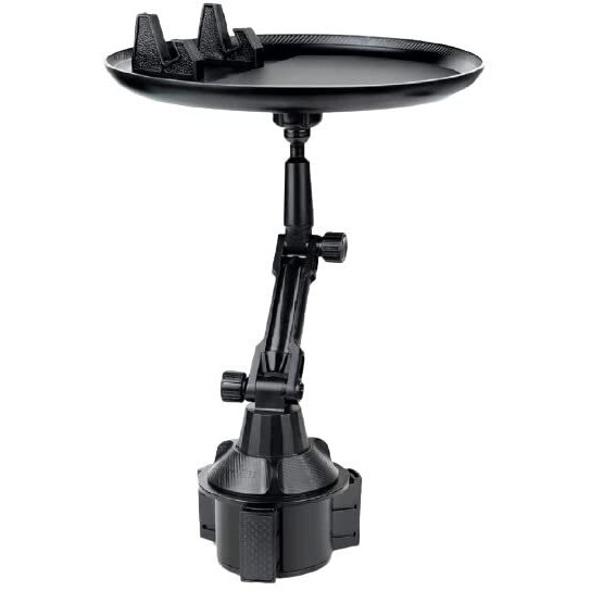 Brogbus Cup Holder Tray For Car, Sanlead Car Cup Holder Expander With 8.26" Surface, Phone Slot And 360 Swivel Arm, Universal Cup Tray Holder Fit For Vehicle, Boats, Golf Cart, Suv, Truck