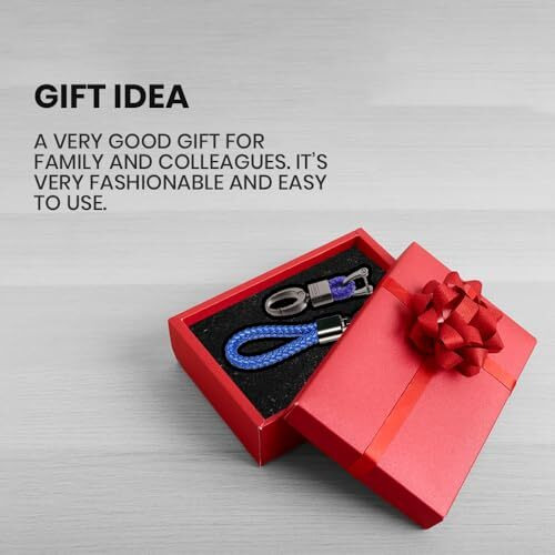 Keycare Car Leather Keychain Metal Alloy Buckle Key Holder Keyring Organiser 2 Pack Combo (Leather Thread Black + Black Alloy Key Holder)