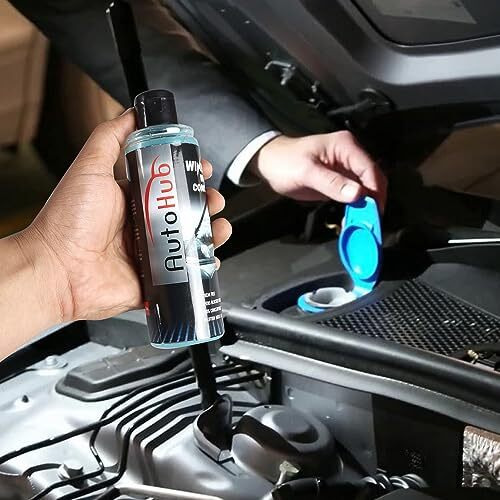 Auto Hub Windshield Washer Fluid For Car, Car Windshield Cleaner Liquid In Concentrate Form (20 Ml Enough For 1L Tank) - Instant & Streak Free Car Glass Cleaning From Our Car Wiper Liquid