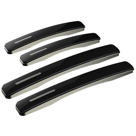 Automaze Polyvinyl Chloride 3R Universal Door Edge Guard For Car Exterior, Compatible With All Cars, Set Of 4 (2165-Black)