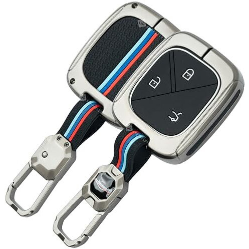 Shopoflux Metal Key Cover Compatible With Mg Comet Ev Electric 3 Button Smart Key