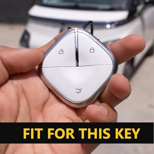 Shopoflux Metal Key Cover Compatible With Mg Comet Ev Electric 3 Button Smart Key